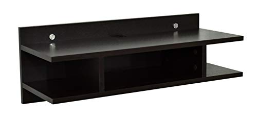 Image of DeckUp Auch-S Engineered Wood Wall TV Unit (Dark Wenge, Matte Finish)