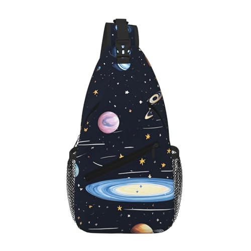 Sac de poitrine homme pour festival et voyage The Solar Family Cross