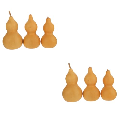 ULDIGI 6 Pièces Ornements de courge Ornement de calebasse Naturel courge cendrée décor Pumpkin Decoration Décoration de courge Gourde courge Naturelle Ornement de courge