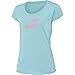 Babolat Women's Exercise Flag Tennis Training Tee, Angel Blue Heather (Large)