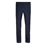 BENVENUTO Benvenuto Purple - Slim Fit - Herren Baukasten Hose aus 100% Schurwolle in Dunkelblau, Tozzi (20825, Modell: 61284)