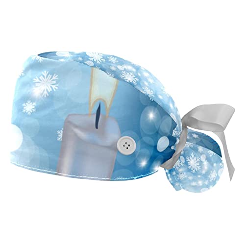 Chapeaux de travail flocons de Noël ajustables pour éviter les cheveux dans les yeux