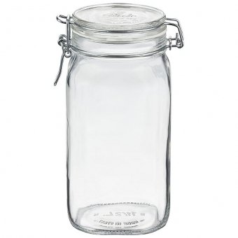 Bormioli Fido 203437 # Preserving Jar with Clip-top Original – 1.5 Litre