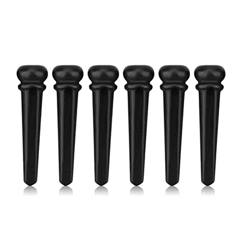 6弦フォークギター用アコースティックギターブリッジピン、ギターピン、6個セット、ブリッジピン、6弦フォークギター用アコースティックギターブリッジピン