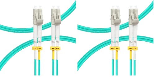 Image of FLYPROFiber- LC to LC Fiber Patch Cable OM4 Multimode 1M /3ft (Pack of 2)