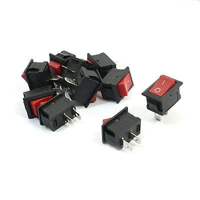 Commutateur de panneau contre les pannes électriques lot de 10 interrupteurs SPST 2Pin