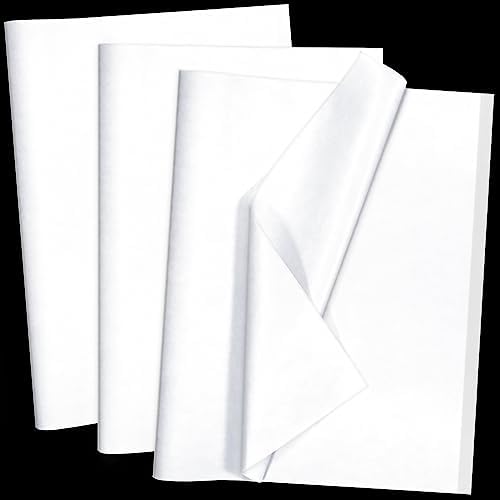 100 Sheets White Tissue Paper - Artdly 14 x 20 Inches Recyclable White Wrapping Paper Bulk for Weddings Birthday DIY Project Christmas Gift Wrapping Crafts Decor