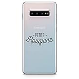 ZOKKO Coque Samsung S10 Plus Petite rouquine - Souple Transparente Encre Noir