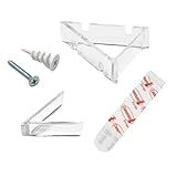 Picture Hanging Kit by Korner Klips, Corner Hanger, Picture Hanging Strips, Home & Office Organization For Hanging Mirror, Decorations For Home Improvement, 2 Sets[4 Clips],Capacity Upto 4lbs - MEDIUM