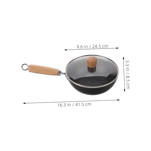 Wok de Hierro Fundido con Tapa Diseño Compacto miniatura 7