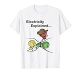 Ohm Volt Amp Electricity Explained Funny Electrician Nerd T-Shirt