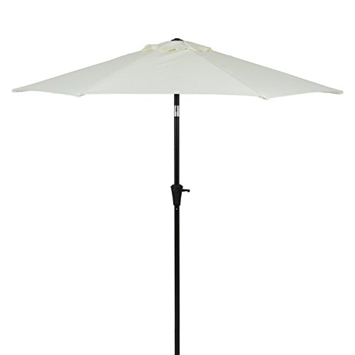 不二貿易 アルミパラソル チルト機能 クランク開閉 85188 アイボリー 奥行248×高さ226×幅248cm