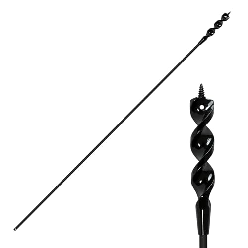 54 Inch Flexible Installer Drill Bit for Wire Pulling 1/2 Auger with Screw Point & Fish Eye 3/16 Anti-Slip Hex Shank Includes Storage Tube for Walls Ceilings Conduits Electrical Installation
