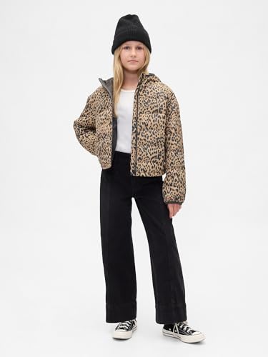 Image of GAP Girls' Logo Lightweight Puffer Jacket