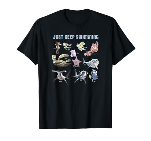 T-shirt Finding Nemo Disney Pixar pour fan du film d'animation et look d'été décontracté