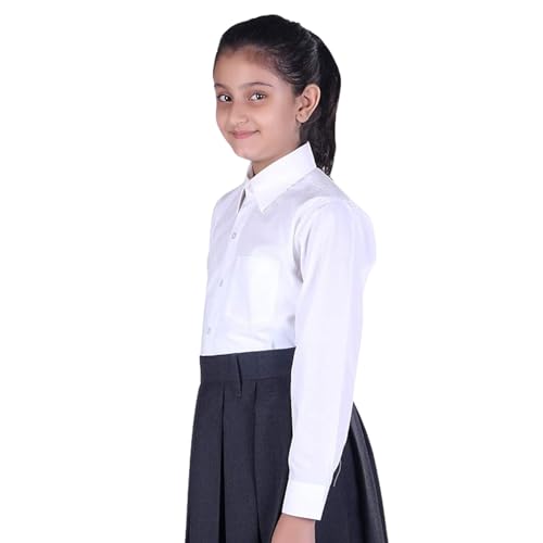 Image of White Shirt Full Sleeve | Girls | School Uniform