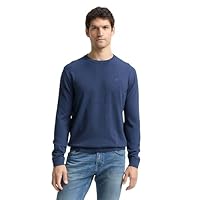 TOM TAILOR Herren 1039810 Pullover, 39102-Ocean Blue Melange, M