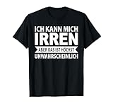 Ich kann mich irren