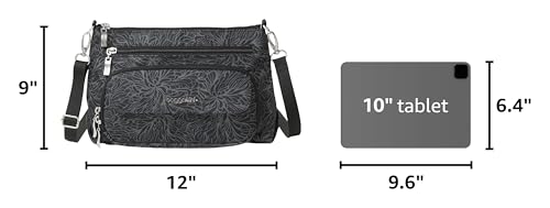 Image of Baggallini Original Everyday 11x7.5 Crossbody Bags Rfid Protected Lightweight Nylon Zippered Travel Purse