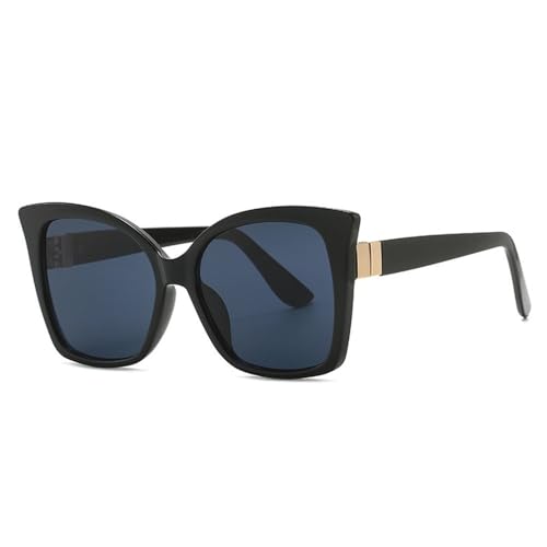 Lunettes de soleil carrées surdimensionnées UV400 tendance pour homme et femme style léopard