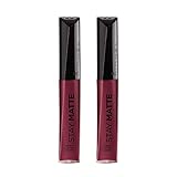 Rimmel Stay Matte Liquid Lip Color, Plum This Show, 0.21 Fl Oz, Pack of 2