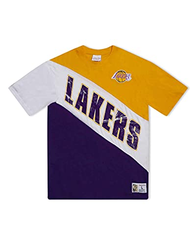Mitchell & Ness NBA Play by Play S/S Tee LA Lakers, Yellow/Gold/Purple