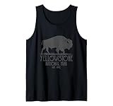 camicia vintage yellowstone parco nazionale bison buffalo canotta