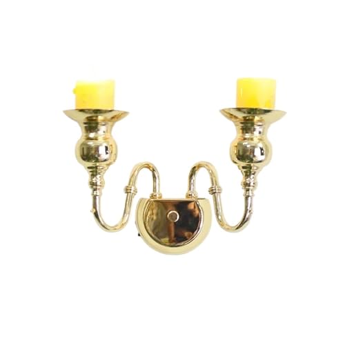 Lampe murale bougeoir et chandelier suspendu doré pour décoration murale de chambre