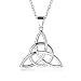 Produktbild ChicSilver 925 Silberkette mit Keltischer Trinity Knot Anhänger Damen Halskette mit Geschenkebox für Frauen Mädchen