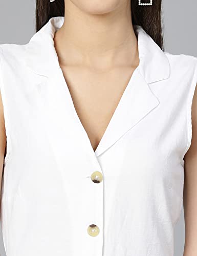Image of oxolloxo Women's V Neck Cotton Playsuit
