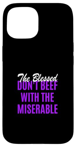 �p�[�v���J���[ Too Blessed To Be Miserable �p�[�v���O���t�B�b�N �X�}�z�P�[�X iPhone 15 �p