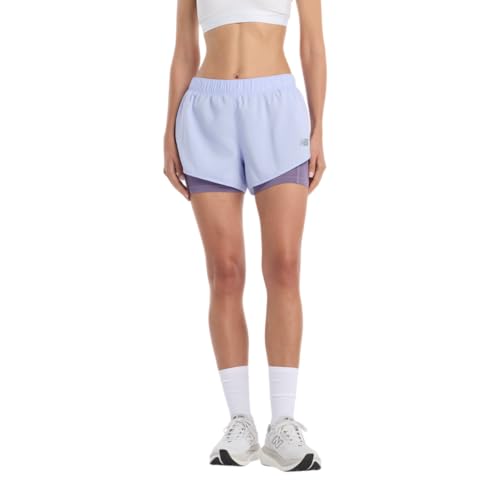 new balance(ニューバランス) ハーフパンツ スポーツ2-in-1ショート3インチ (WS51465) ハーフパンツ・短パン・ショートパンツ/ドローコード レディース WS51465