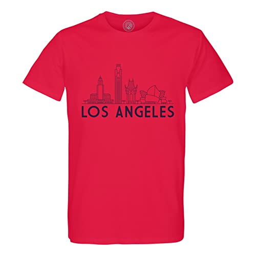 T-shirt Los Angeles homme col rond coton imprimé Amérique