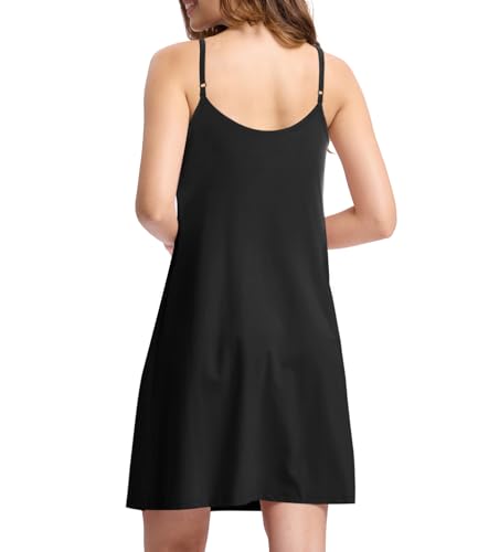 BAMBOO COOL Womens Chemise Sleepshirts with Adjustable Spaghetti Strap Homewear Soft Tank Nightgown4