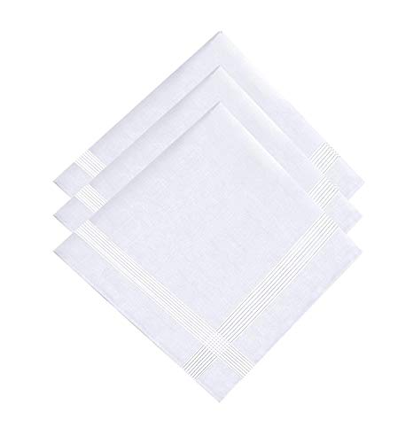 Image of MOOLYAVAAN Products Unisex Cotton Rumal Premium Cotton Handkerchief For Men And Women (45x45 cm) White