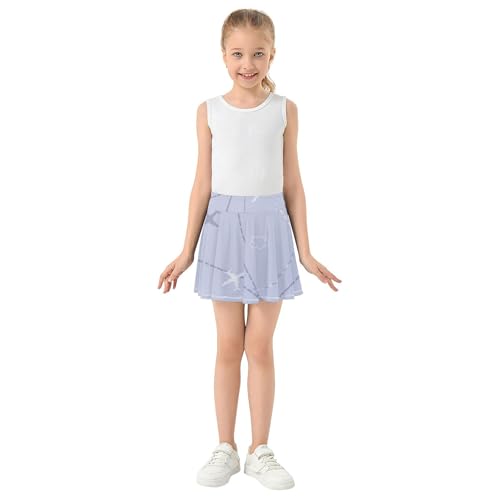 Tennis Skirts for Girls with Shorts Flowy Little Girls Golf Skirt Pleated Skirt for Kids with Pockets3