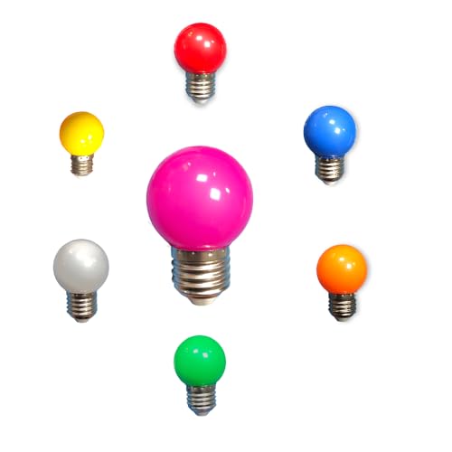 E27 Duylu 1W Renkli LED Gece Lambası, Gün Işığı