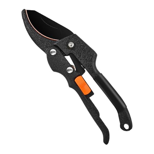 Stronrive Tijeras de jardinería, Tijeras de podar con trinquete, Tijeras de jardín Tijeras de trinquete Cortaúñas, Herramientas profesionales de podadoras de jardinería con hebilla para ramas de