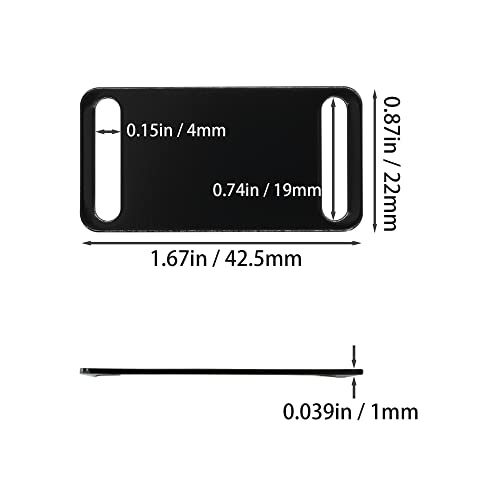 Staymax SMAX-00144 Aluminum Engraving Blanks Tags Stamping Blanks Tags Blank Dog Tag Pet Id Tag 25 Pieces thumb #1