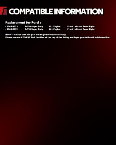 Image of Torchbeam Front Brake Calipers Set for Ford 2005-2012 F-250 Super Duty, Ford 2005-2012 F-350 Super Duty, Front Left and Front Right Calipers Replace # 18B5022+18B5023