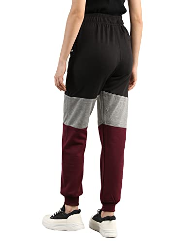 Image of CHKOKKO Women High Rise Gym Wear Sports Fitness Relaxed Track Pant
