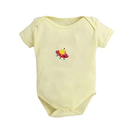 Image of POOJA BABY Cotton Baby Bodysuit Short Sleeve Half Romper Pack of 3 Soft & Comfortable for Kids Pack of 3