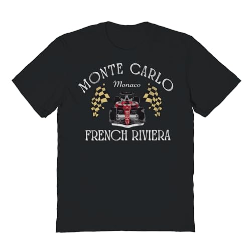 Monte Carlo Monaco French Riviera Race Car Adult Sand Short Sleeve T Shirt Vintage Style Graphic Tees