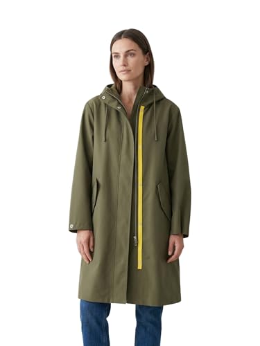 Manteau pluie femme imperméable long avec capuche pour l'automne