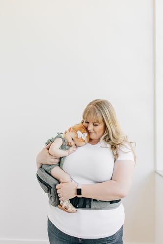 Image of Tushbaby Waistband Extender - Adjustable Extender Accessory Compatible with All Tushbaby Carriers, Extends an Extra 24inches to Fit Comfortably for All Shapes (Grey)