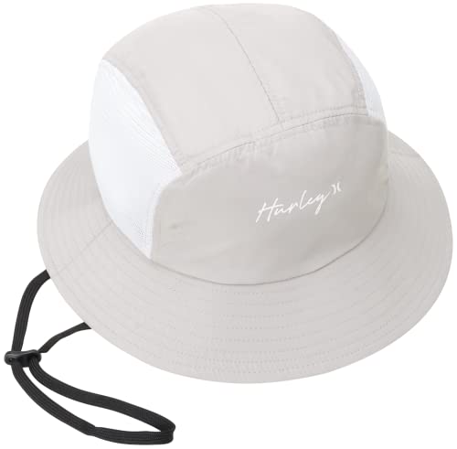 Hurley Women's Bucket Hat - Cascade Boonie Sun Hat With Mesh Panels, Cool Grey #TOP3