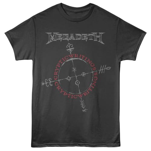 Megadeath T Shirt for Men & Women Cryptic Smoke Crew Neck Short Sleeve Tee - Heavy Metal Band Tshirts