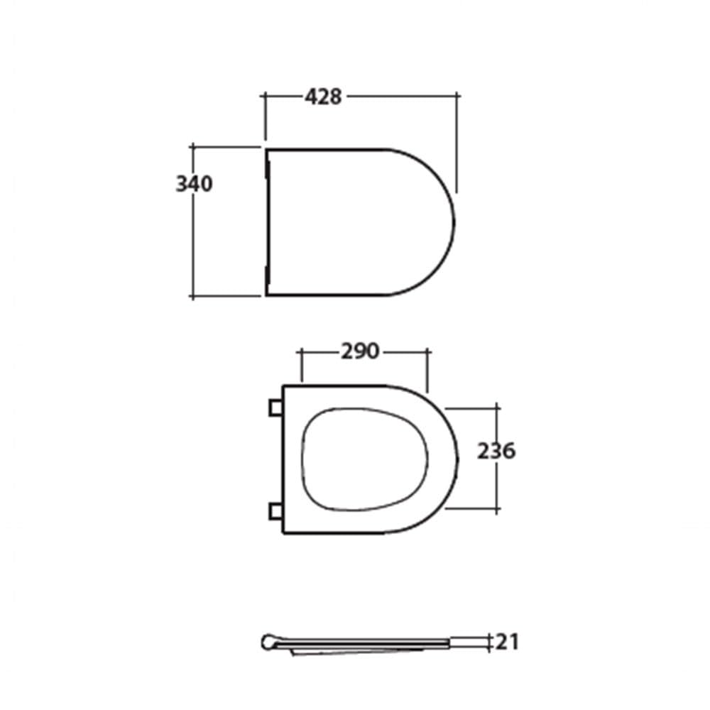 Ceramica Globo - Globo coprivaso serie Mode soft closing bianco lucido-ME020BI - GLOME00020