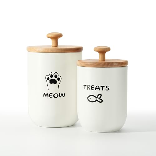 OTTENON Cat Treat Containers Set