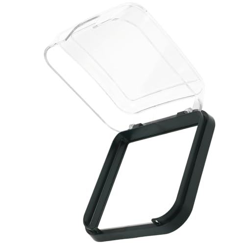 HEALEEP Cubierta Protectora Adhesiva para Enchufe 86 Tipo Abatible, Resistente al Agua, Color Verde Transparente, para Baño y Exteriores, Tapa Multiuso para Protección de Tomas Eléctricas